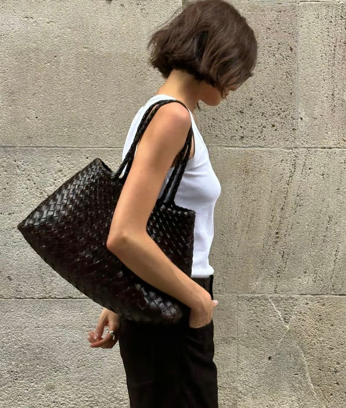 The Basket Bag - Real Leather