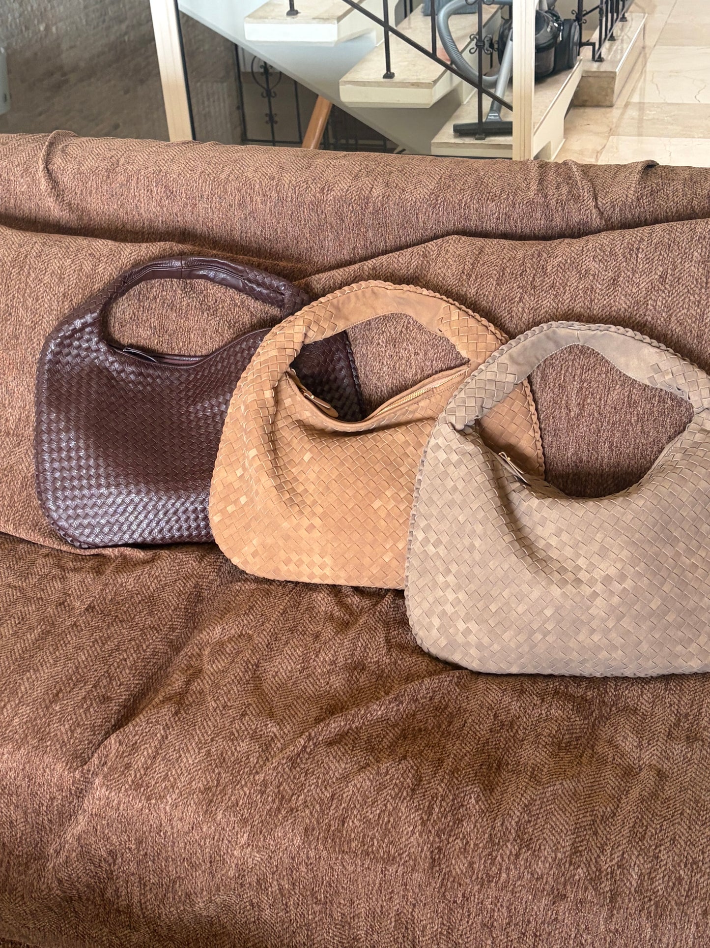 The Woven Tote - Suede Edition
