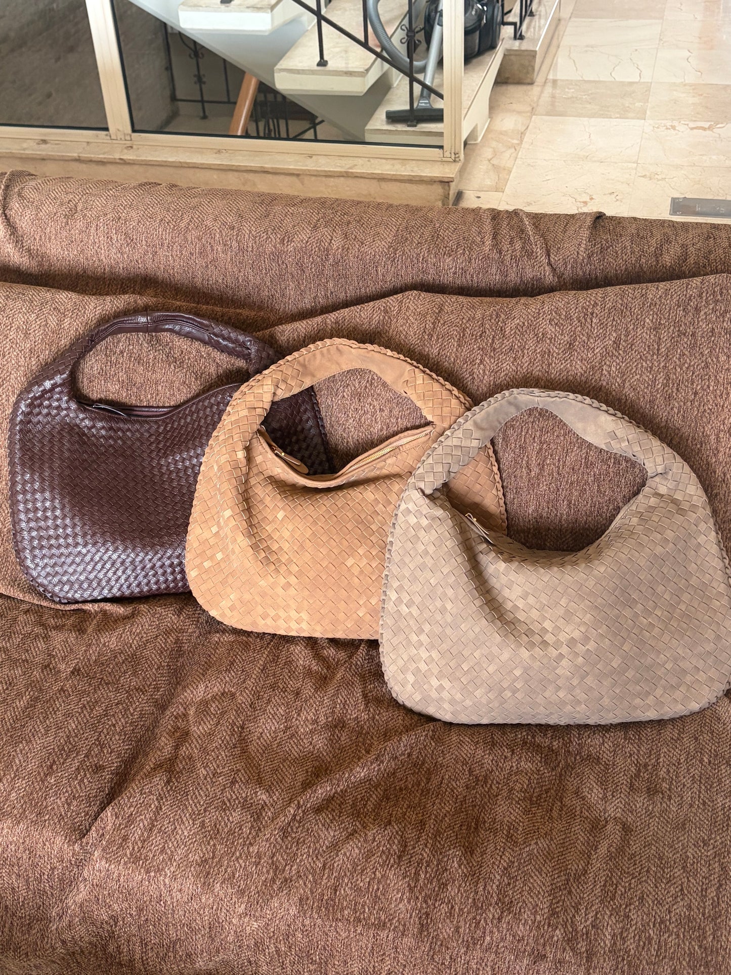 The Woven Tote - Suede Edition