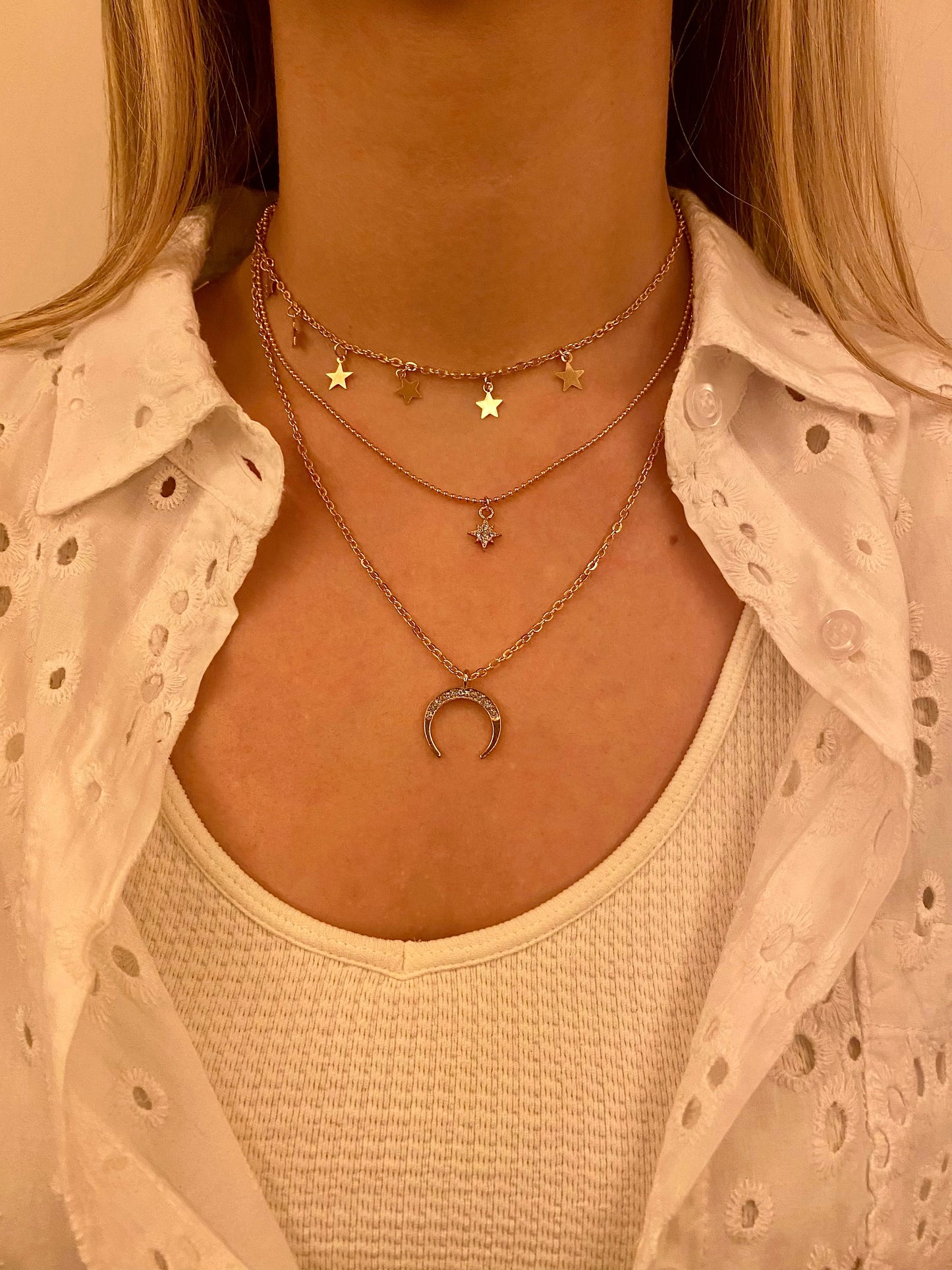 Stars & Moon - Set Necklace